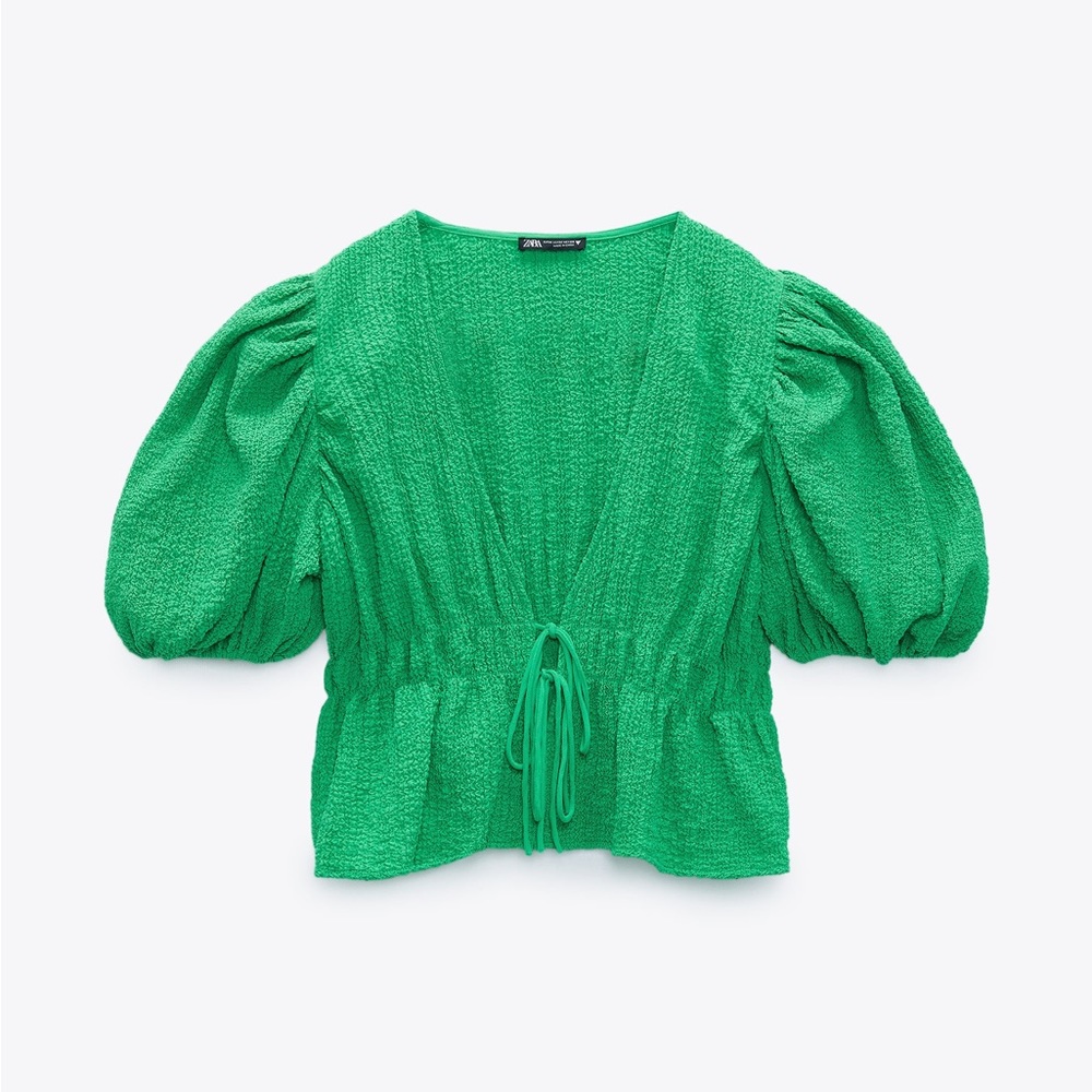 Zara textured top